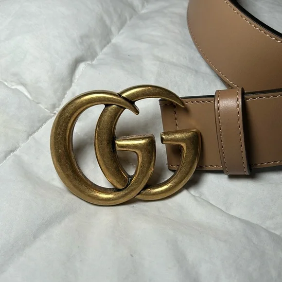 Gucci | Accessories | Gucci Calfskin Double G 4mm Belt  display picture 1
